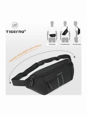 Tigernu T-S81012 Ανδρικό Τσαντάκι Μέσης Μαύρο