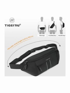 Tigernu T-S81012 Ανδρικό Τσαντάκι Μέσης Μαύρο
