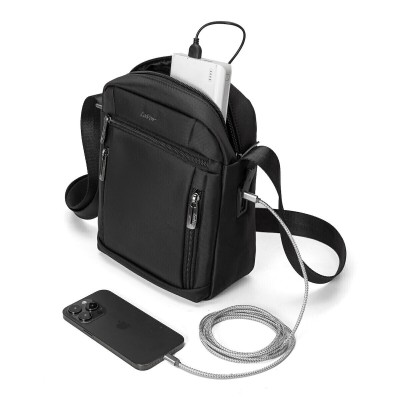 Lavor 1-716 Ανδρική Τσάντα Ώμου / Χιαστί Μαύρη