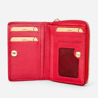 Lavor Μικρό Δερμάτινο Γυναικείο Πορτοφόλι με RFID Κόκκινο 1-6081