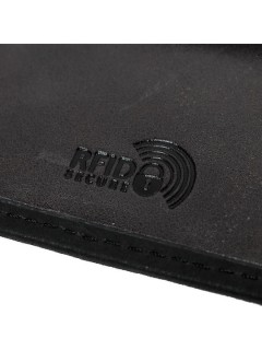 Lavor Δερμάτινο Ανδρικό Πορτοφόλι Καρτών με RFID Μαύρο 1-6066