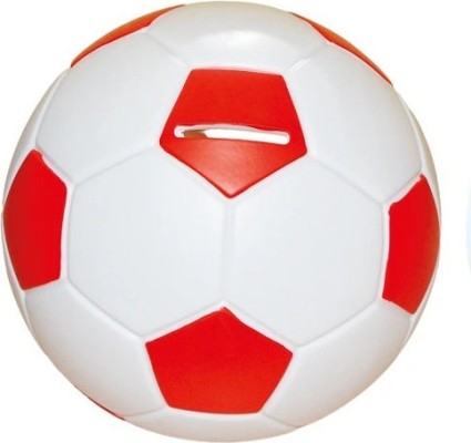 Κουμπαράς Μπάλα – 14cm Κόκκινο