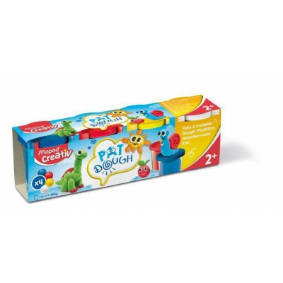 Maped Creativ 4 Βαζάκια Πλαστελίνης Basic Χρώματα για 2+ Ετών 907200