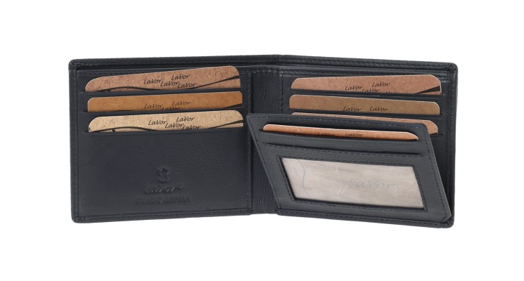 Lavor 1-2124 Δερμάτινο Ανδρικό Πορτοφόλι Μικρό Μπλε