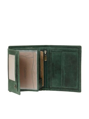 Lavor 1-2127 Δερμάτινο Ανδρικό Πορτοφόλι με RFID Πράσινο