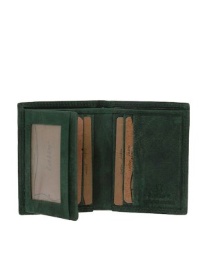 Lavor 1-2130 Δερμάτινο Ανδρικό Πορτοφόλι με RFID Πράσινο