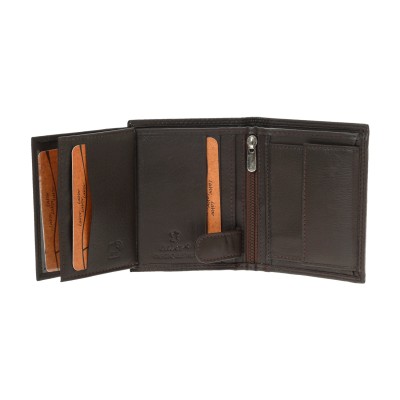 Lavor 1-2133 Δερμάτινο Ανδρικό Πορτοφόλι με RFID Καφέ