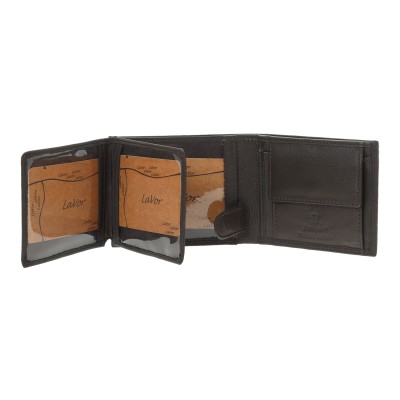 Lavor 1-2135 Δερμάτινο Ανδρικό Πορτοφόλι με RFID Καφέ