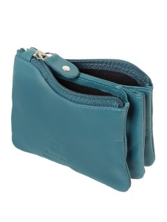Lavor 1-3684 Μικρό Δερμάτινο Γυναικείο Πορτοφόλι Τιρκουάζ