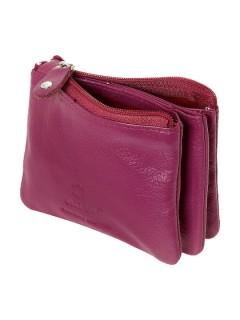 Lavor 1-3684 Μικρό Δερμάτινο Γυναικείο Πορτοφόλι Φούξια