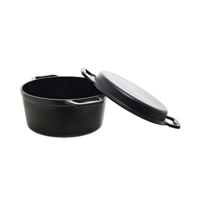 ESTIA ΚΑΤΣΑΡΟΛΑ IRON 2 ΣΕ 1 ΜΑΝΤΕΜΕΝΙΑ 25cm ΜΕ ΚΑΠΑΚΙ-ΤΗΓΑΝΙ