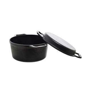 ESTIA ΚΑΤΣΑΡΟΛΑ IRON 2 ΣΕ 1 ΜΑΝΤΕΜΕΝΙΑ 25cm ΜΕ ΚΑΠΑΚΙ-ΤΗΓΑΝΙ