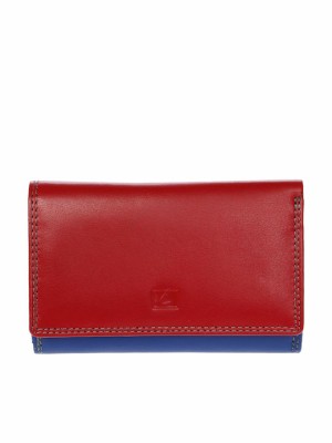 Lavor 1-3681 Μεγάλο Δερμάτινο Γυναικείο Πορτοφόλι με RFID Κόκκινο