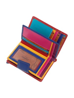 Lavor 1-3680 Μικρό Δερμάτινο Γυναικείο Πορτοφόλι με RFID Κόκκινο