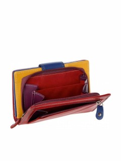 Lavor 1-3680 Μικρό Δερμάτινο Γυναικείο Πορτοφόλι με RFID Κόκκινο