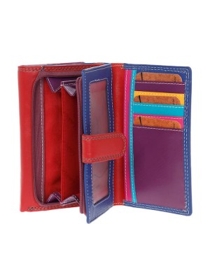 Lavor 1-3683 Μεγάλο Δερμάτινο Γυναικείο Πορτοφόλι με RFID Κόκκινο