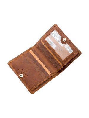 Lavor 1-3303 Δερμάτινο Ανδρικό Πορτοφόλι με RFID Κονιάκ