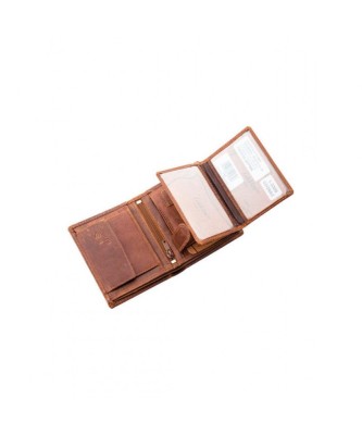 Lavor 1-3309 Δερμάτινο Ανδρικό Πορτοφόλι με RFID Κονιάκ