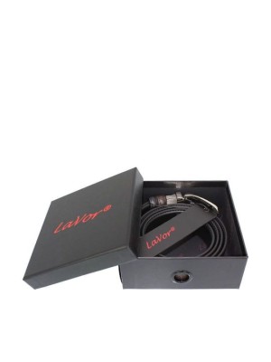 Lavor 1-101 Ανδρική Ζώνη Δερμάτινη Διπλής Όψης Μαύρο/Καφέ 130cm
