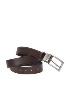 Lavor 1-101 Ανδρική Ζώνη Δερμάτινη Διπλής Όψης Καφέ