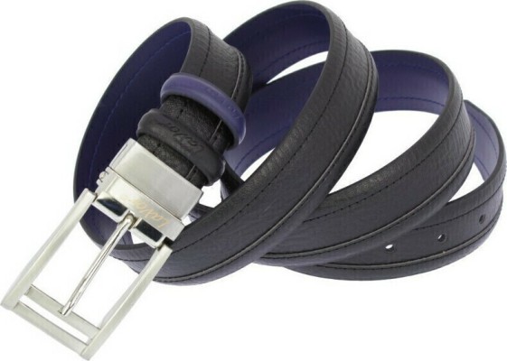 Lavor 1-98 Ανδρική Ζώνη Δερμάτινη Διπλής Όψης Σκούρο Μπλε