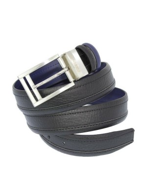 Lavor 1-98 Ανδρική Ζώνη Δερμάτινη Διπλής Όψης Σκούρο Μπλε