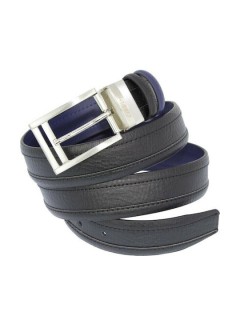 Lavor 1-98 Ανδρική Ζώνη Δερμάτινη Διπλής Όψης Σκούρο Μπλε