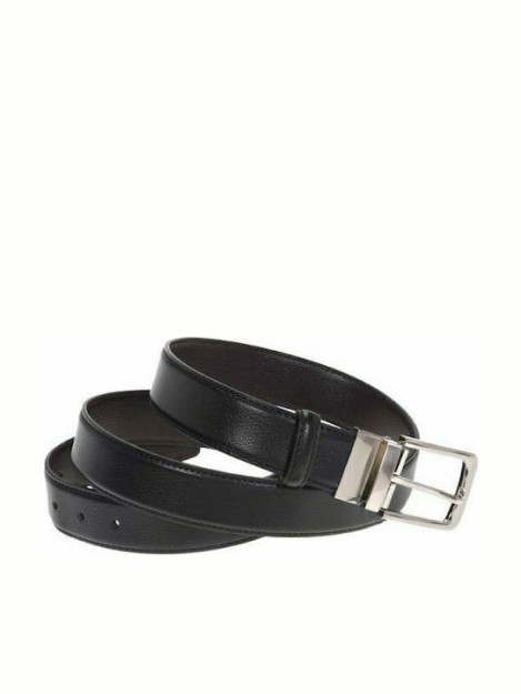 Lavor 1-81 Ανδρική Ζώνη Δερμάτινη Διπλής Όψης Καφέ 150cm