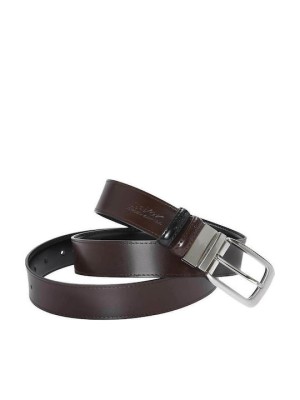 Lavor 1-82 Ανδρική Ζώνη Δερμάτινη Διπλής Όψης Μαύρο