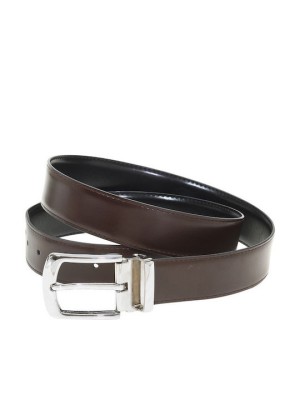 Lavor 1-82 Ανδρική Ζώνη Δερμάτινη Διπλής Όψης Καφέ