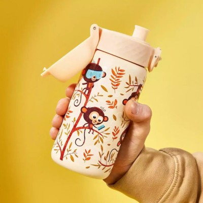 Ion8 Παιδικό Παγούρι Ανοξείδωτο Μεταλλικό Μπεζ 400ml