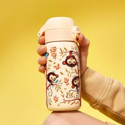 Ion8 Παιδικό Παγούρι Ανοξείδωτο Μεταλλικό Μπεζ 400ml