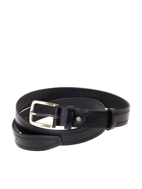 Lavor 1-148 Ανδρική Ζώνη Δερμάτινη Μαύρη 130cm