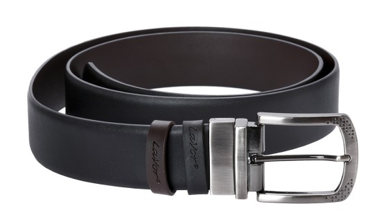 Lavor 1-89 Ανδρική Ζώνη Δερμάτινη Διπλής Όψης Καφέ 130cm