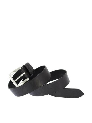 Lavor 1-110 Φαρδιά Ανδρική Ζώνη Δερμάτινη Μαύρη 120cm