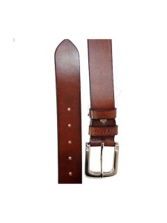 Lavor 1-112 Φαρδιά Ανδρική Ζώνη Δερμάτινη Καφέ 130cm