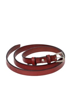 Lavor 1-116 Δερμάτινη Γυναικεία Ζώνη σε Μπορντό χρώμα 110cm