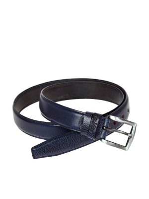 Lavor 1-126 Ανδρική Ζώνη Δερμάτινη Navy Μπλε 120cm