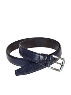 Lavor 1-126 Ανδρική Ζώνη Δερμάτινη Navy Μπλε 120cm