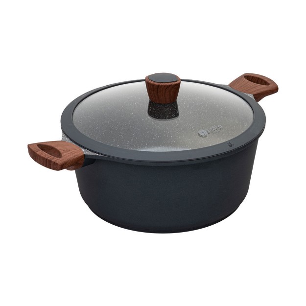 ESTIA ΚΑΤΣΑΡΟΛΑ STONE ΑΝΤΙΚΟΛΛΗΤΙΚΗ ΧΥΤΟΥ ΑΛΟΥΜΙΝΙΟΥ 28cm 6.7lt