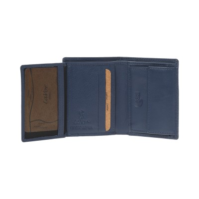Lavor 1-6179 Δερμάτινο Ανδρικό Πορτοφόλι με RFID Μπλε