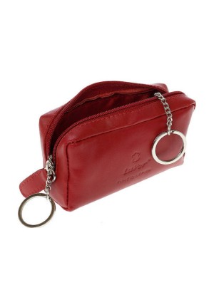 Lavor 1-7222 Μικρό Δερμάτινο Γυναικείο Πορτοφόλι Κερμάτων Κόκκινο
