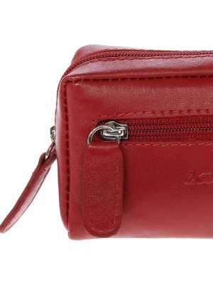 Lavor 1-7222 Μικρό Δερμάτινο Γυναικείο Πορτοφόλι Κερμάτων Κόκκινο