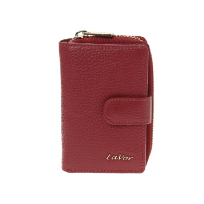 Lavor 1-6176 Μικρό Δερμάτινο Γυναικείο Πορτοφόλι με RFID Κόκκινο