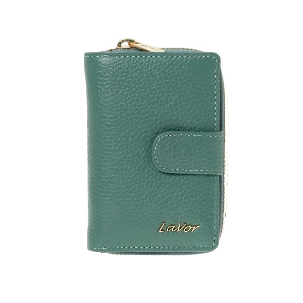 Lavor 1-6176 Μικρό Δερμάτινο Γυναικείο Πορτοφόλι με RFID Μέντα