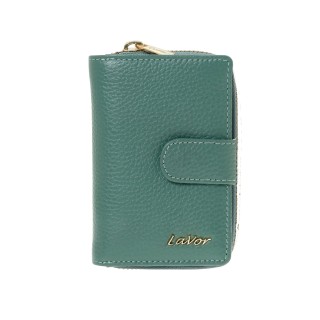 Lavor 1-6176 Μικρό Δερμάτινο Γυναικείο Πορτοφόλι με RFID Μέντα