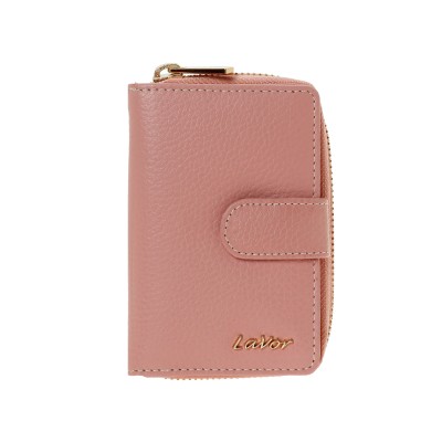 Lavor 1-6176 Μικρό Δερμάτινο Γυναικείο Πορτοφόλι με RFID Pink