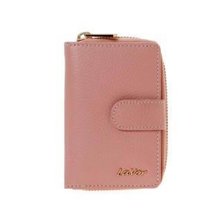 Lavor 1-6176 Μικρό Δερμάτινο Γυναικείο Πορτοφόλι με RFID Pink