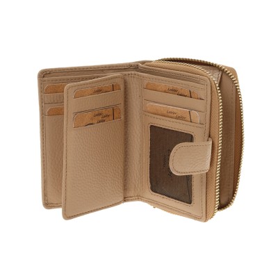 Lavor 1-6176 Μικρό Δερμάτινο Γυναικείο Πορτοφόλι με RFID Nude