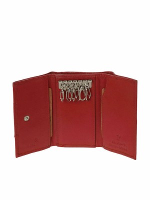 Lavor 1-7242 Κλειδοθήκη Δερμάτινη Κόκκινη